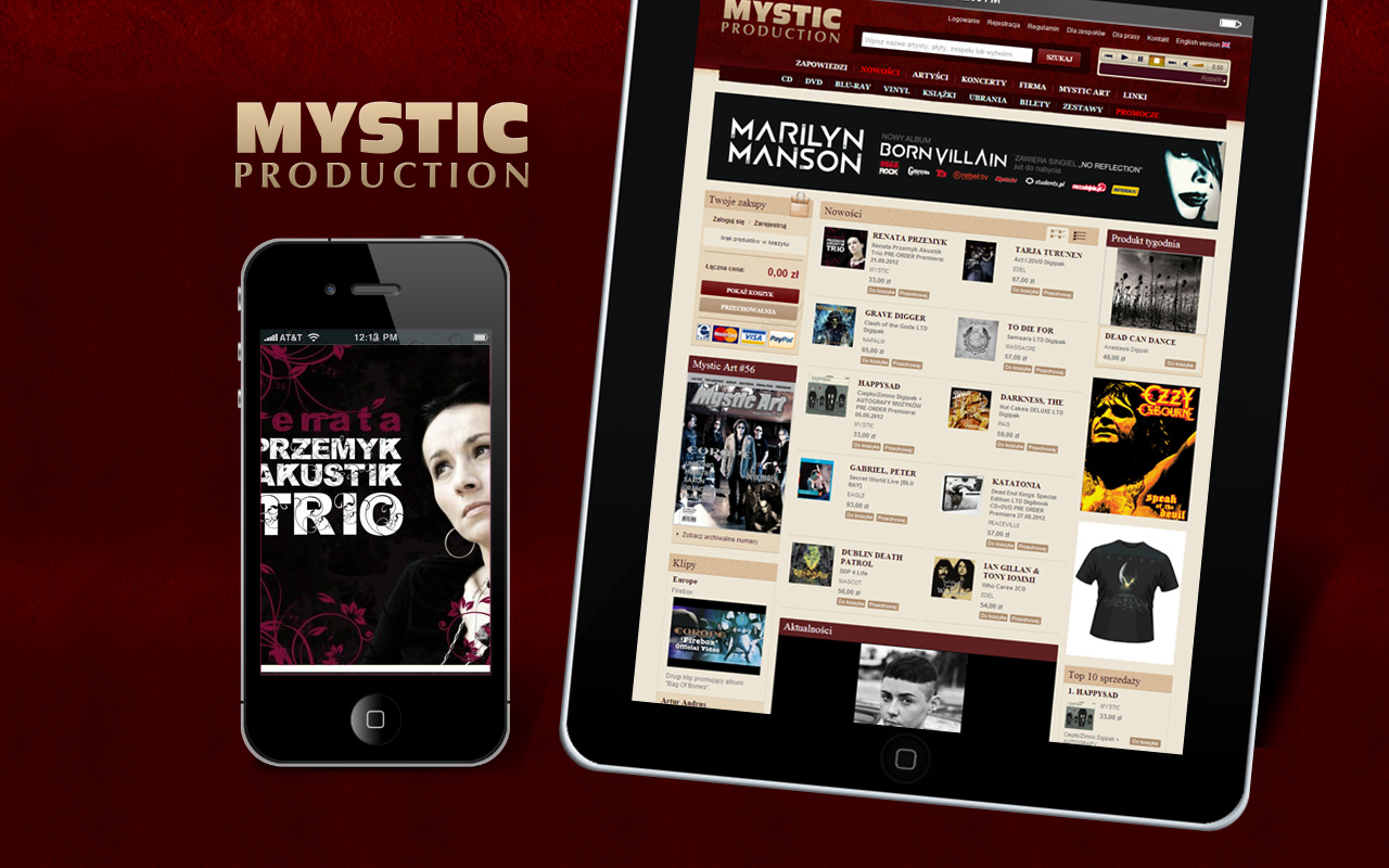 Mystic.pl - internet music shop