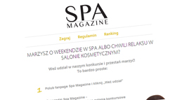 Konkurs Spa Magazine